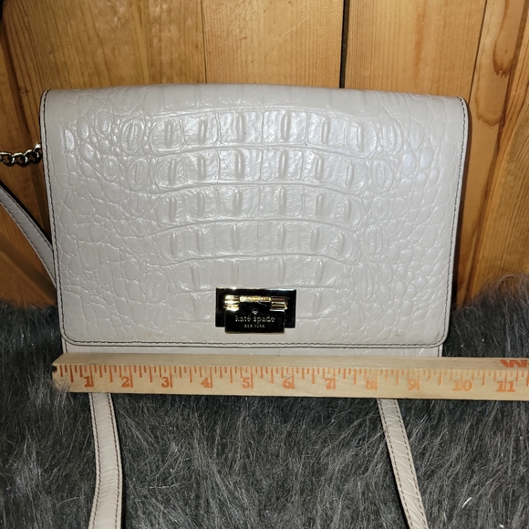 Kate Spade Fiona Harwood Place Shoulder Bag Croc Embossed - Picture 4 of 16